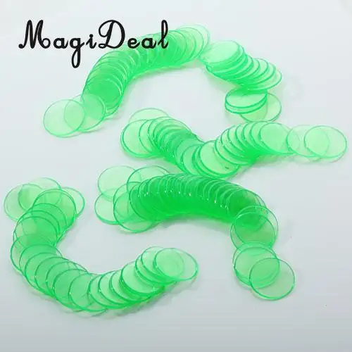 MagiDeal 400pcs PRO Count Bingo Chips Markers for Bingo Game Cards 3/4 Inch 4 Colors PRO Count Bingo Chips Pub Camping Travel