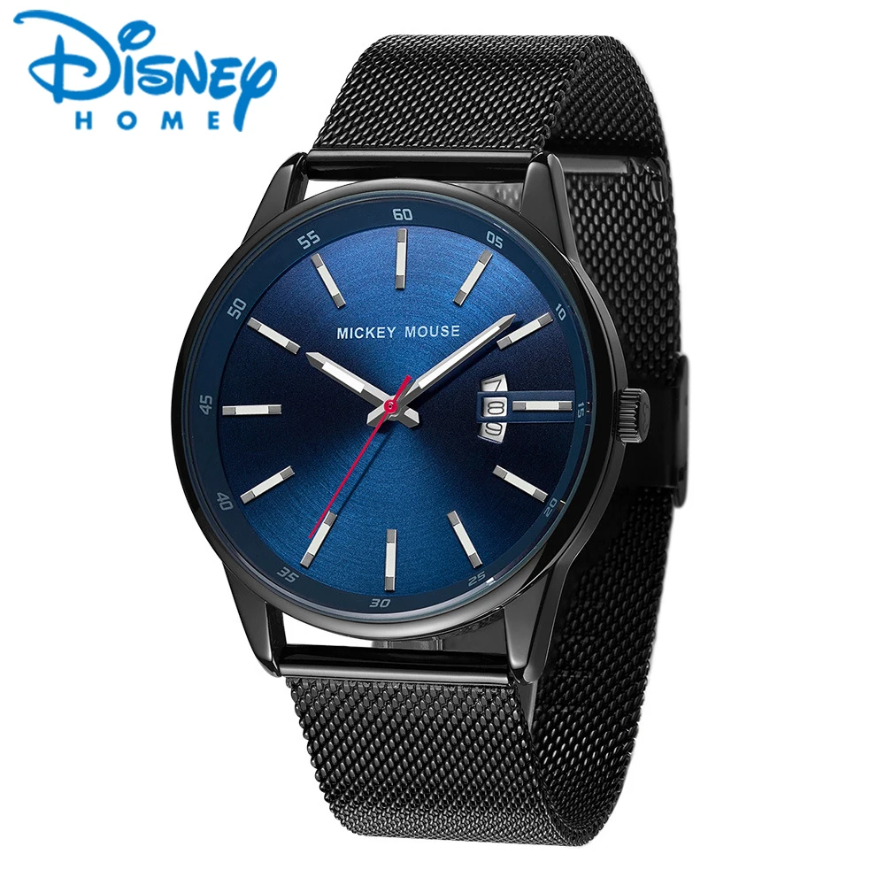 Disney мужские s деловые мужские часы 2019 классические мужские часы кварцевые часы Lumious Calendar мужские наручные часы из нержавеющей стали