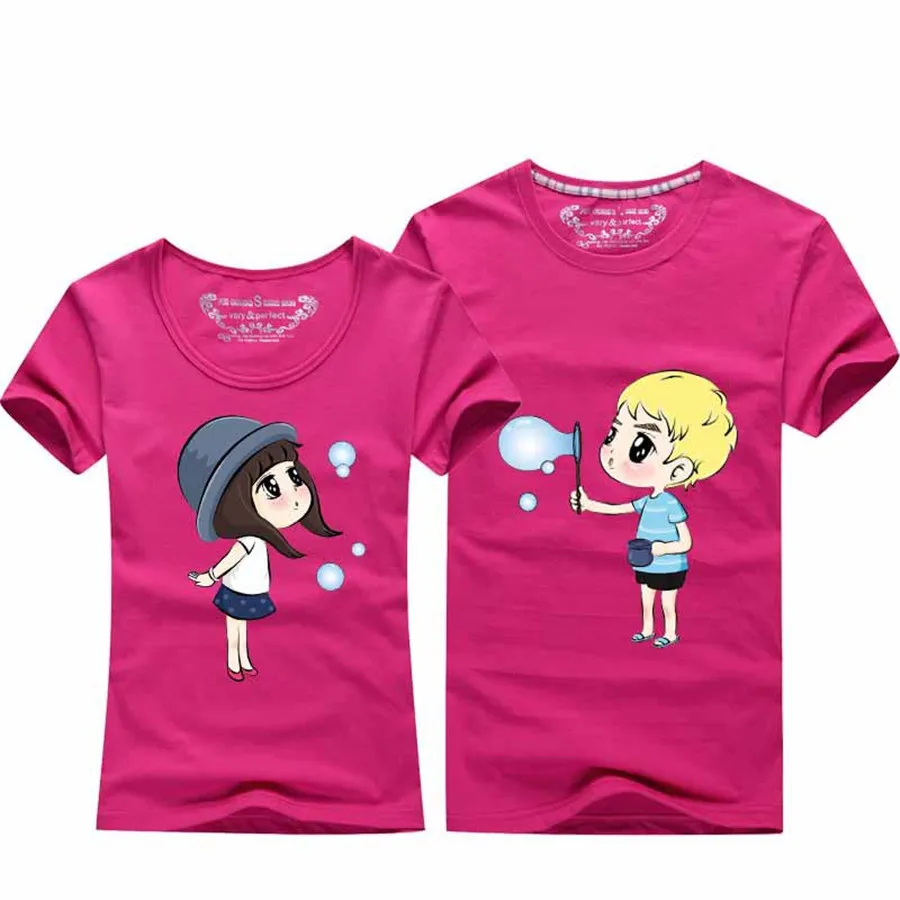 print heart couple t shirt for lovers men women tee husband and wife family clothes femme lady Valentin 2019 summer print heart couple t shirt for lovers men women tee husband and wife family clothes femme lady Valentin 2019 summer