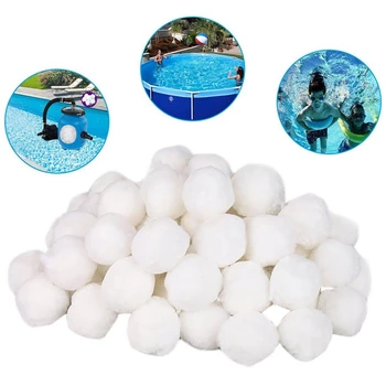 

700G 4mm Swimming Pool Cleaning Equipment Dedicated Fine Fiber Ball Filter Light Weight High Strength Durable Clean The Pool