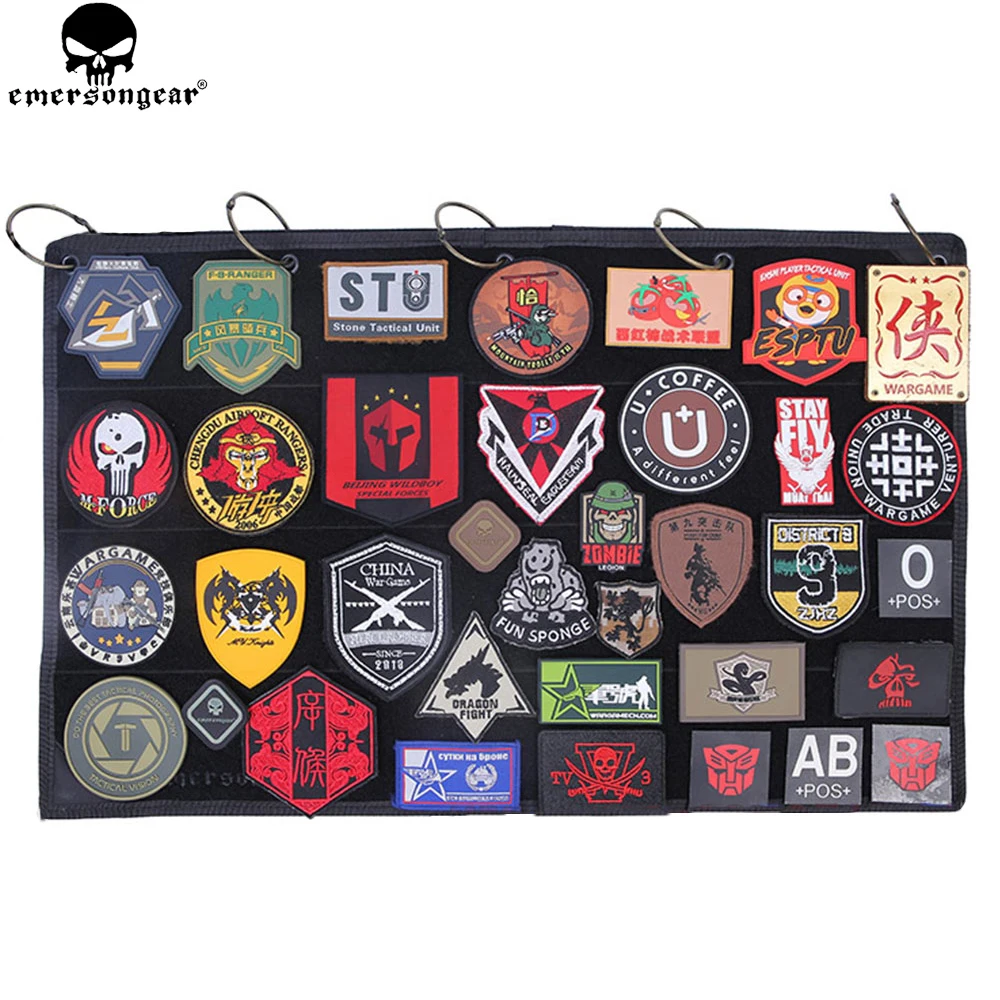 

EMERSONGEAR Patch Collection Book Tactics Accessories Peripheral Products Patch Collection Book WG Black