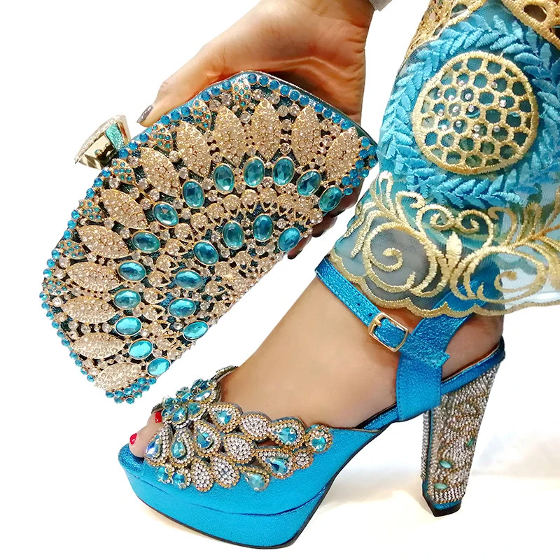 Red Italian Shoes with Matching Bag for Woman Italian Shoes and Bag Set High Quality African Wedding Shoe and Bag