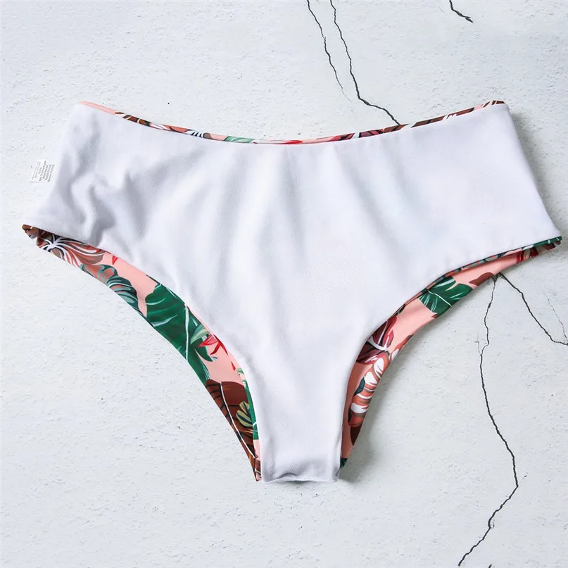 Women Sexy Two-Piece Flower Print Tie Bikini Set Swimwear Swimsuit Beachwear female separate bikini mujer #2m13 (5)