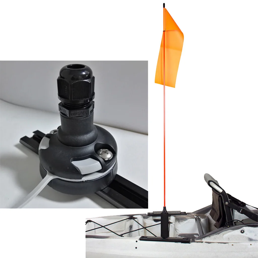 

Durable Nylon Kayak Dinghy Safety Flag Base Mount Replacement for Marine Inflatable Boat Canoe Yacht Fishing Boat Accessories