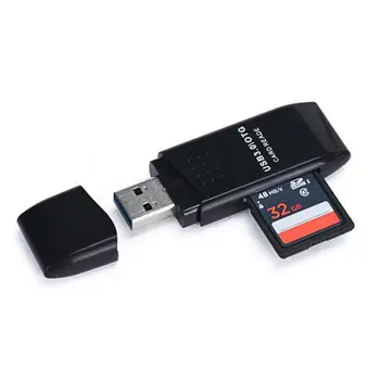

High Quality Smart Card Reader MINI 5Gbps Super Speed USB 3.0 Micro SD/SDXC TF Card Reader Adapter Wholesale Usb Adapter l0809#3