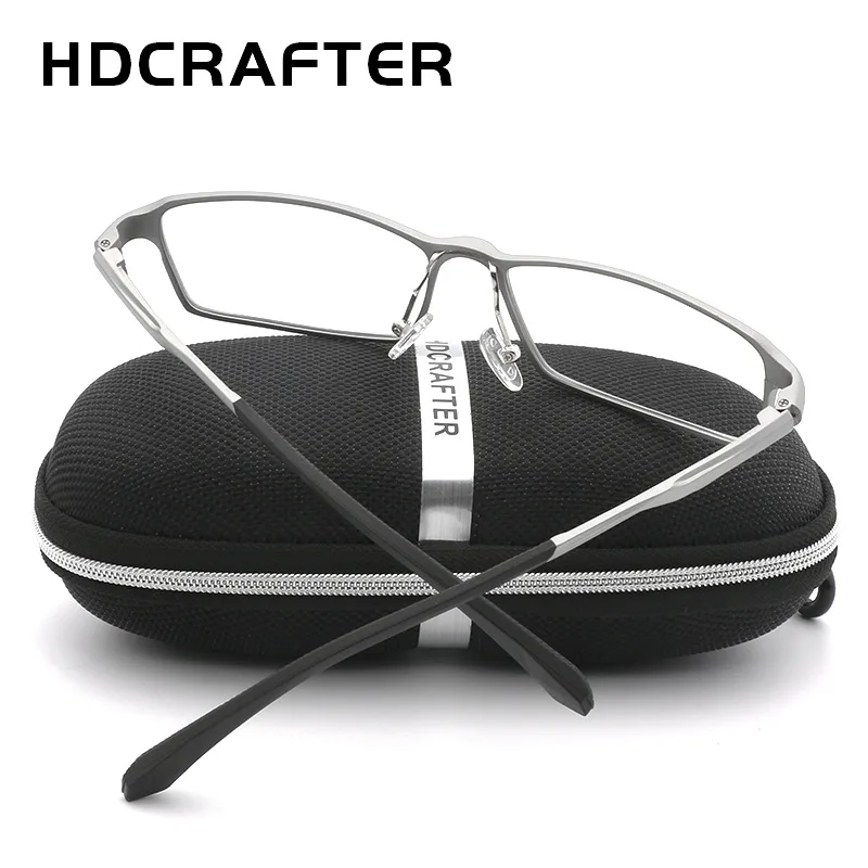 Price HDCRAFTER TR90 17g Lightweight Glasses Frame Myopia Hyperopia Prescription Eyeglasses Frames Reading Clear Glasses Frame Men