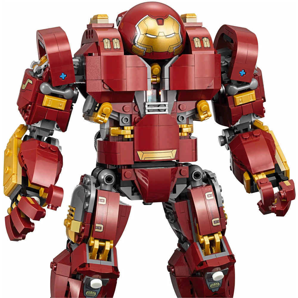Fit Legoness Marvel 76105 Super Heroes Железный человек против Халк халкбастера мех 1527 шт