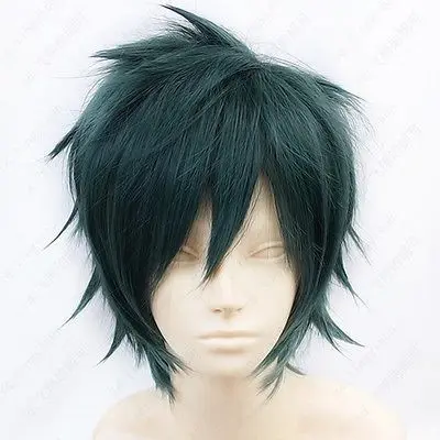 The Devil is a Part-Timer! Mao Sadao Short Dark Green Cosplay Wig |