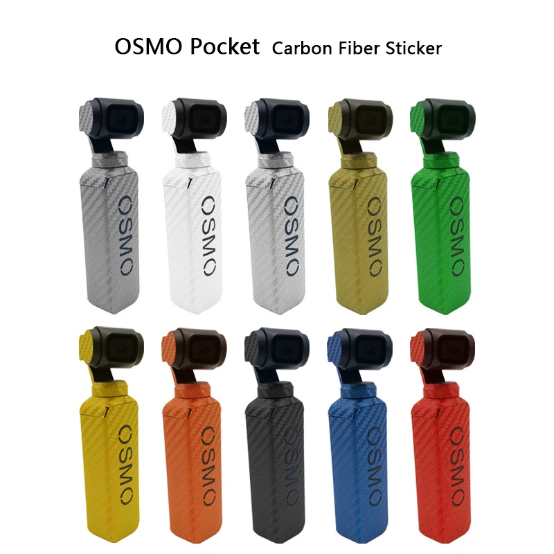 3M Waterproof OSMO Pocket Carbon Fiber Stickers Skin for DJI OSMO Pocket Handheld Gimbal Decals Accessories