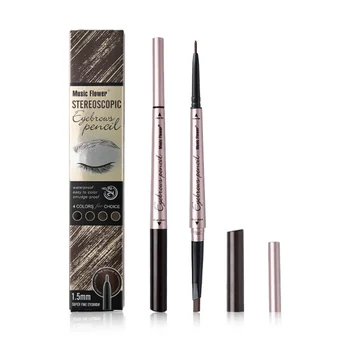 

NEW Stereoscopic Eye Double Head Eyebrow Pencil Brows Natural Tone Long-lasting Makeup Tool