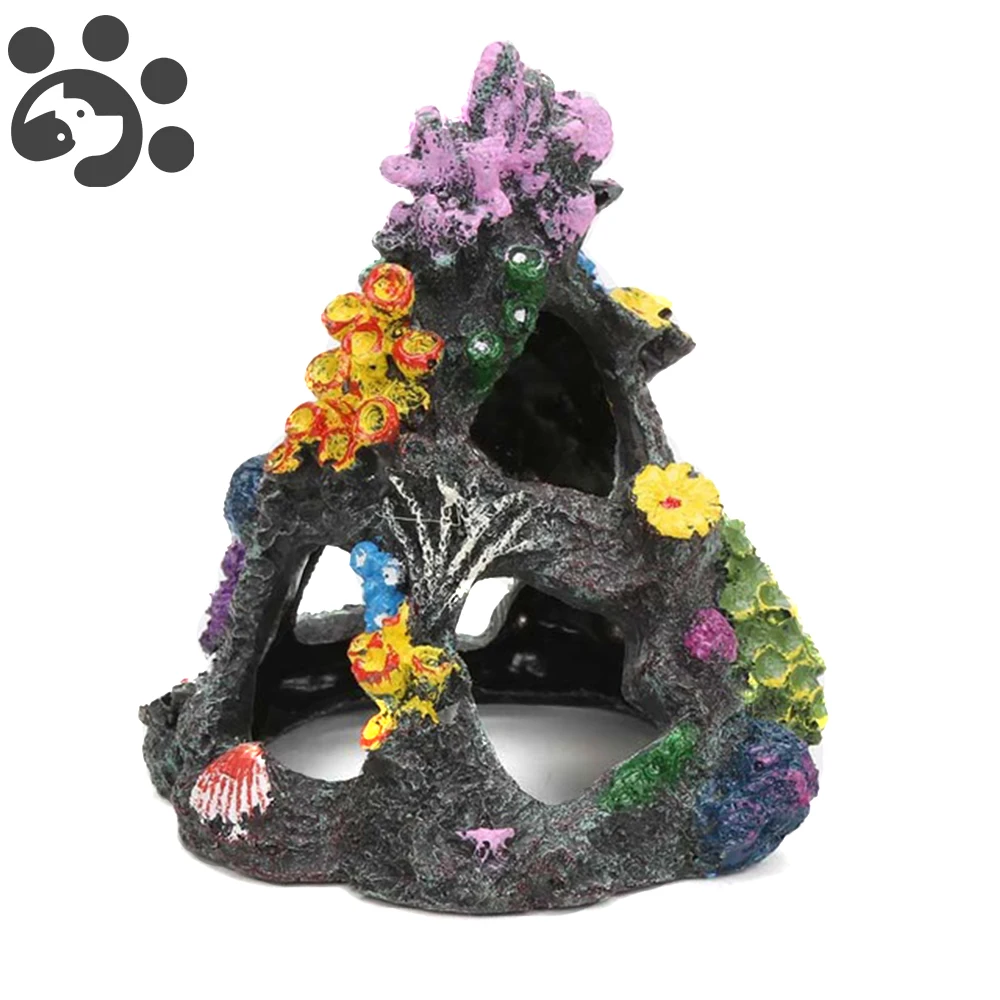 

Aquarium decoration artificial Coral Mountain Synthetic Resin Coral Dazzling Stone for Aquarium Decoration for Fish Tank AA0060