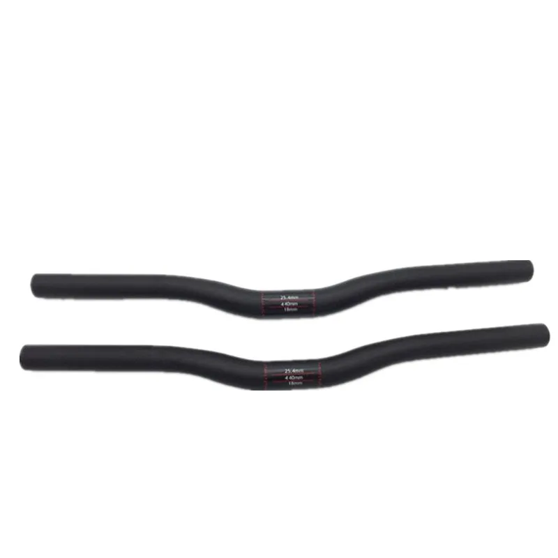 NO 3K gloss Full Carbon Mountain Bike Bicycle Handlebar 25.4*42/44/46/48/50/52/54/56/60/70cm Carbon MTB Flat Rise Handlebar