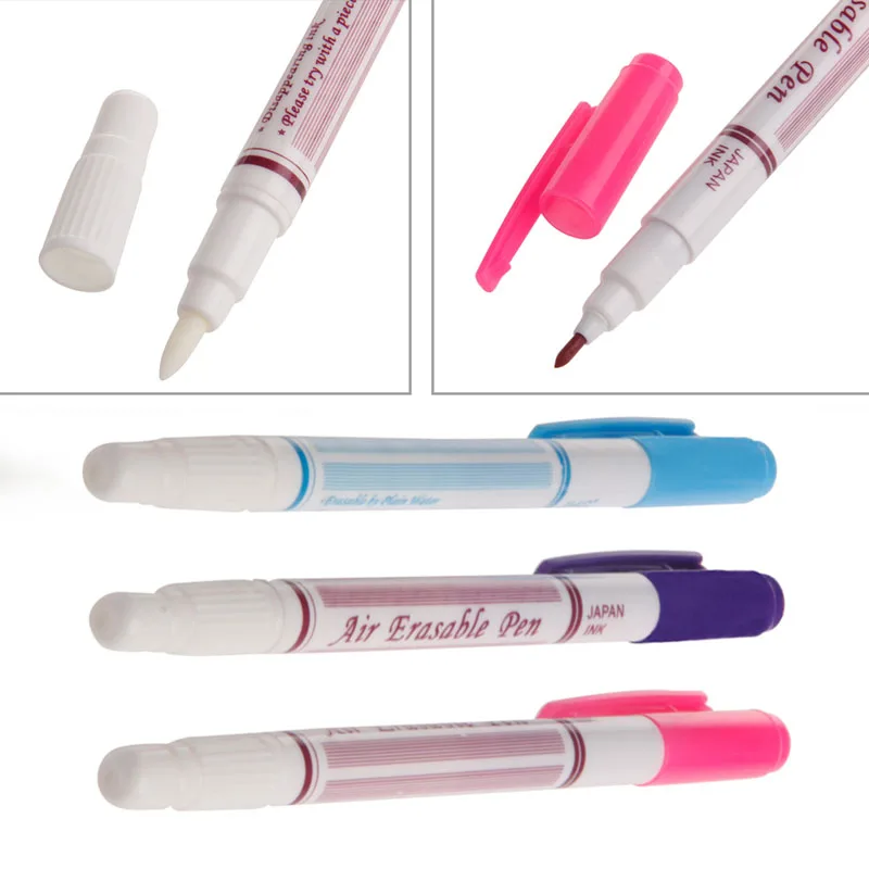 

Auto Vanishing Erasable Marking Pen Dressmaker Tailor Fabric Marker Temporary
