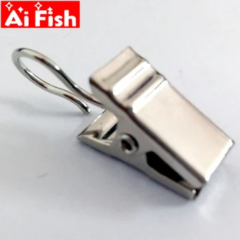 

Curtain Accessories Sliver and Black Stainless Steel Drape ClipS Curtain Rod Hook Clips Clamps Drapery Clips 50PCS /Lot -40