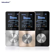 Idealist Metal MP4 E-Book FM TF Recording 4GB/8GB/16GB Black Silver Gold Mp4 Player With Earphone Sport Armband Languages 2017