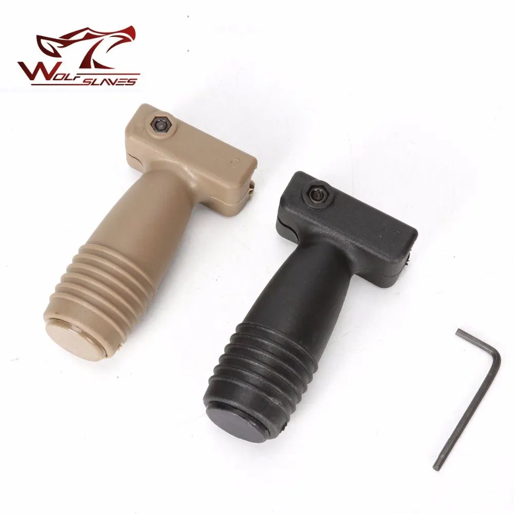 

Wolfslaves Outdoor Foregrip Universal Handgrip Toy for Nerf Toy G un ABS Plastic Black/TAN Hand Grip