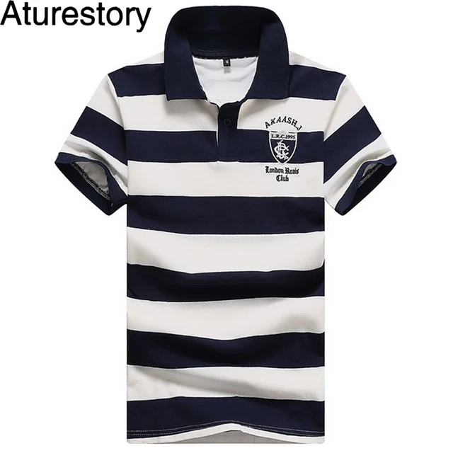 korean polo stripes