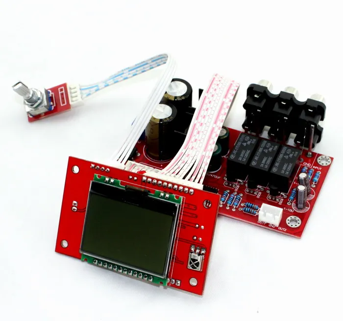 

With 3 input selector switch Have memory function Mute function PGA2311 amplifier remote control front panel
