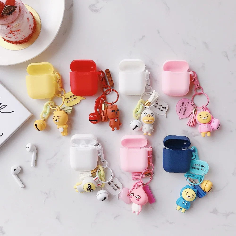

Wireless Earphone Headphones Etui For Airpods Case Silicone Soft Cartoon For Airpod Cover Luxury Funda For Air Pods Air Bag Case
