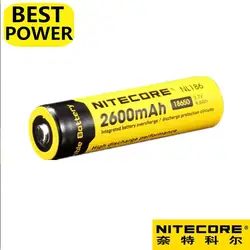 1 шт. Nitecore NL186 18650 2600 мАч 3.7 В 9.6wh Перезаряжаемые Li-на Батарея высокого качества с защиты