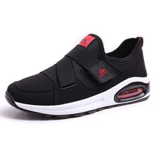superstar men hook&loop casual shoes couple fashion stretch fabric shoe unisex breathable slip-on walk shoes sapatos casuais 574