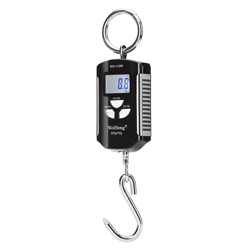 Industrial 200kg/100g Portable Digital Crane Scale Heavy Duty Hanging Hook Scale Electronic Balance Fishing weight