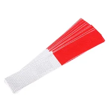 Hot sale 20Pcs Automobile Car Body Reflective Rim Sticker Wheel Decal Tape Bike Motorcycle Car Red-white