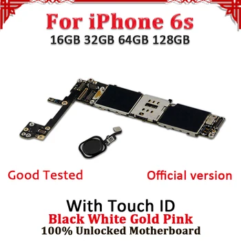 

100% Unlocked For iPhone 6S Motherboard,Test Good Working For iPhone 6S Logic Mainboard With Touch ID With IOS System