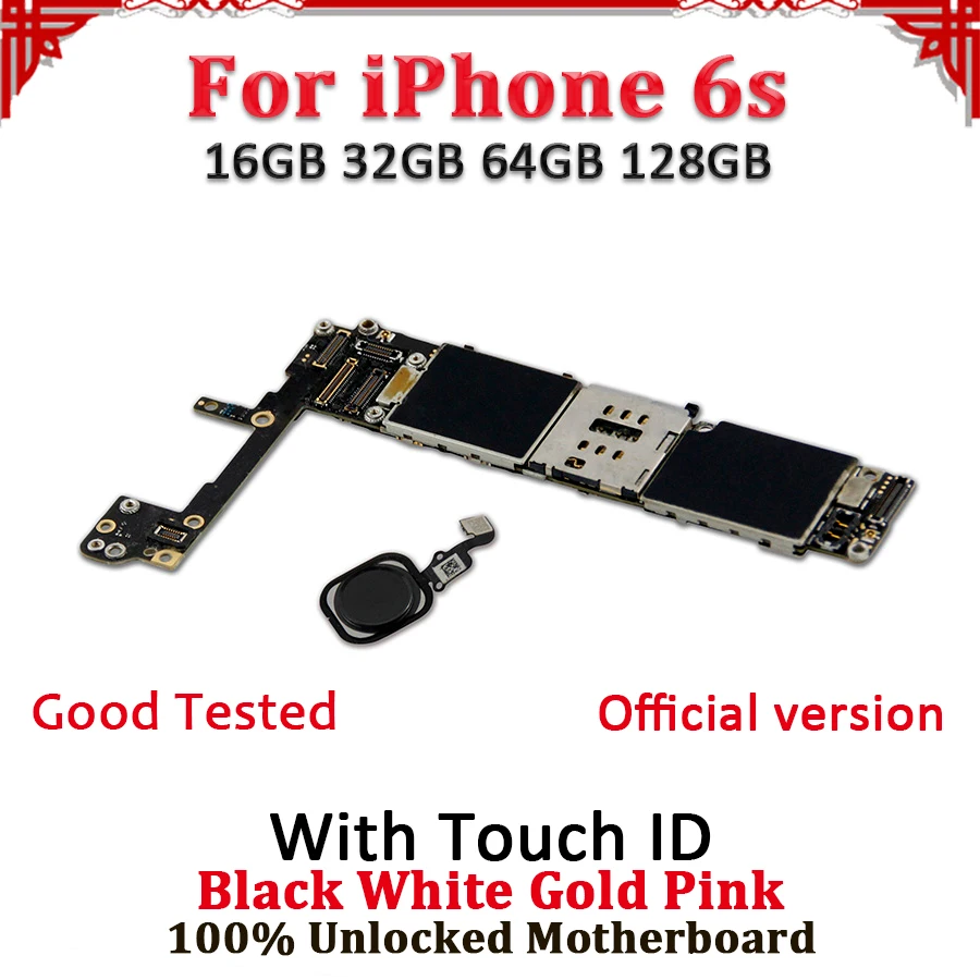 Материнская плата для iPhone 6S 100% разблокированная протестирована хорошо работает