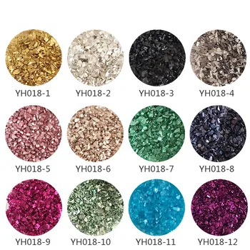 

20g/Pack 1.5-2mm Top Quality Glass Seed Nail Beads Mine Gold Silver Color Nail Art Crushed Glass Stones Beauty Decoration