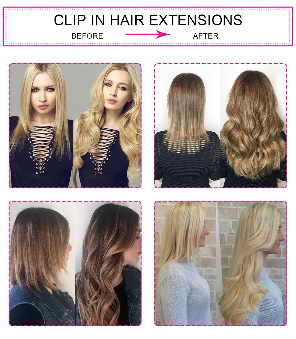 de alta temperatura fibra cabelo natural ondulado estilo em grampos