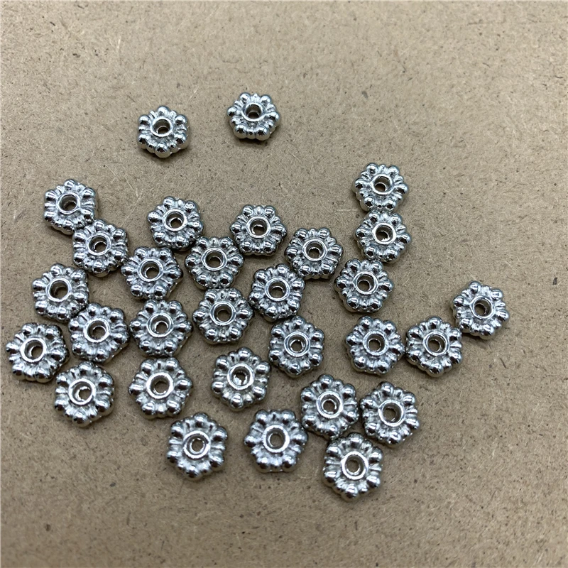 

30pcs 6mm Alloy Beads Cap Ancient Alloy Charms Pendant Jewelry Finding Charms For Jewelry Making DIY Accessories #019