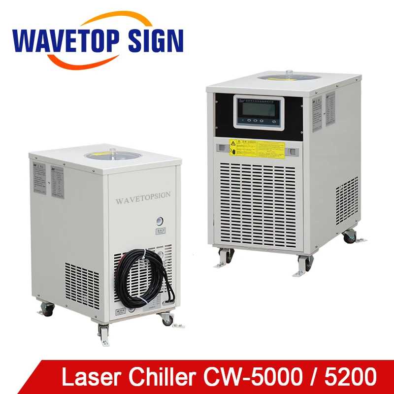 WaveTopSign CW 5000 5200 CO2 стеклянная трубка лазерный Чиллер для лазерная гравировка
