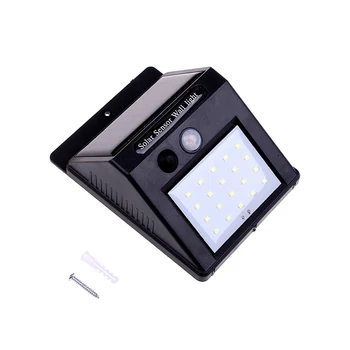 

Outdoor Wall Sense Solar Power PIR Motion Sensor Garden Light Solar Lamp Wall Light Waterproof IP65 20 LED Solar Light Bulb