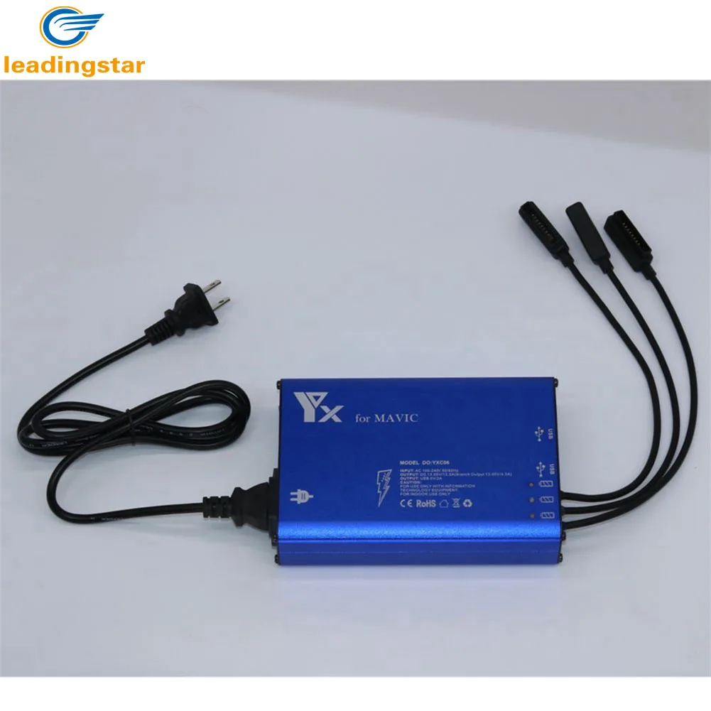 LeadingStar 3 in 1 Battery Charger with 2 USB Ports for RC Quadcopter font b Drone
