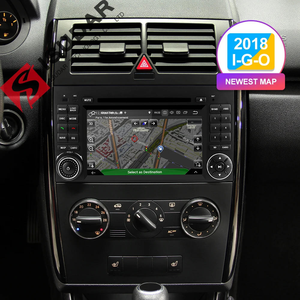 Isudar 2 Din Авто Радио Android 9 для Mercedes/Benz/Sprinter/B200/B-class/W245/B170/W169 Автомобильный мультимедийный видео DVD плеер gps DVR