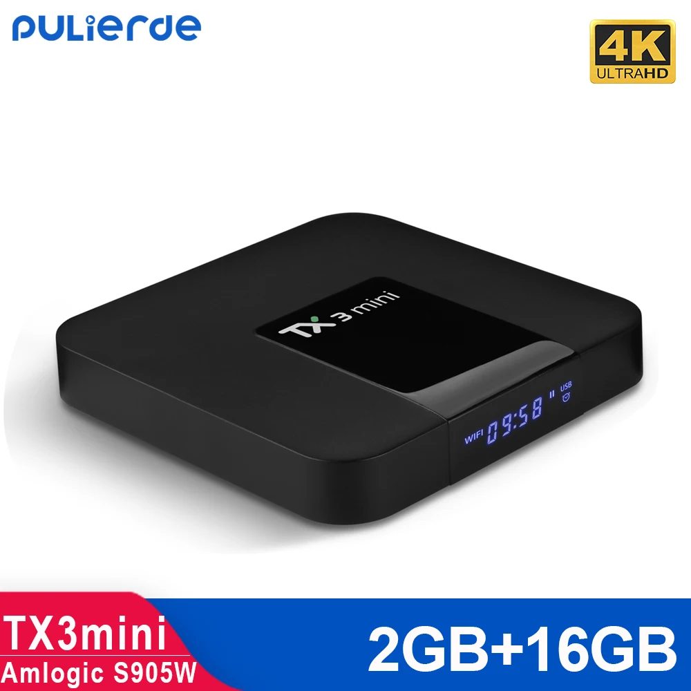 TX3Mini ТВ-приставка с четырёхъядерным процессором Amlogic S905W ОЗУ 2 Гб ПЗУ 16 ГБ Android 4 |