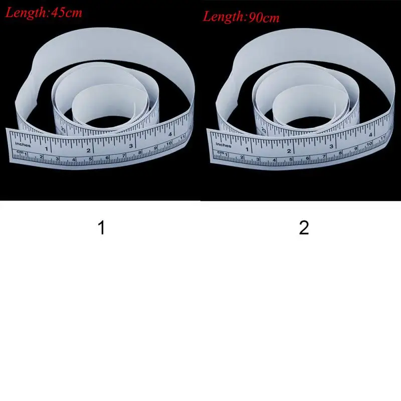 Виниловые самоклеющиеся линейки Метрическая лента измеряет Швейные машины стикер инструмент линейка Швейные аксессуары