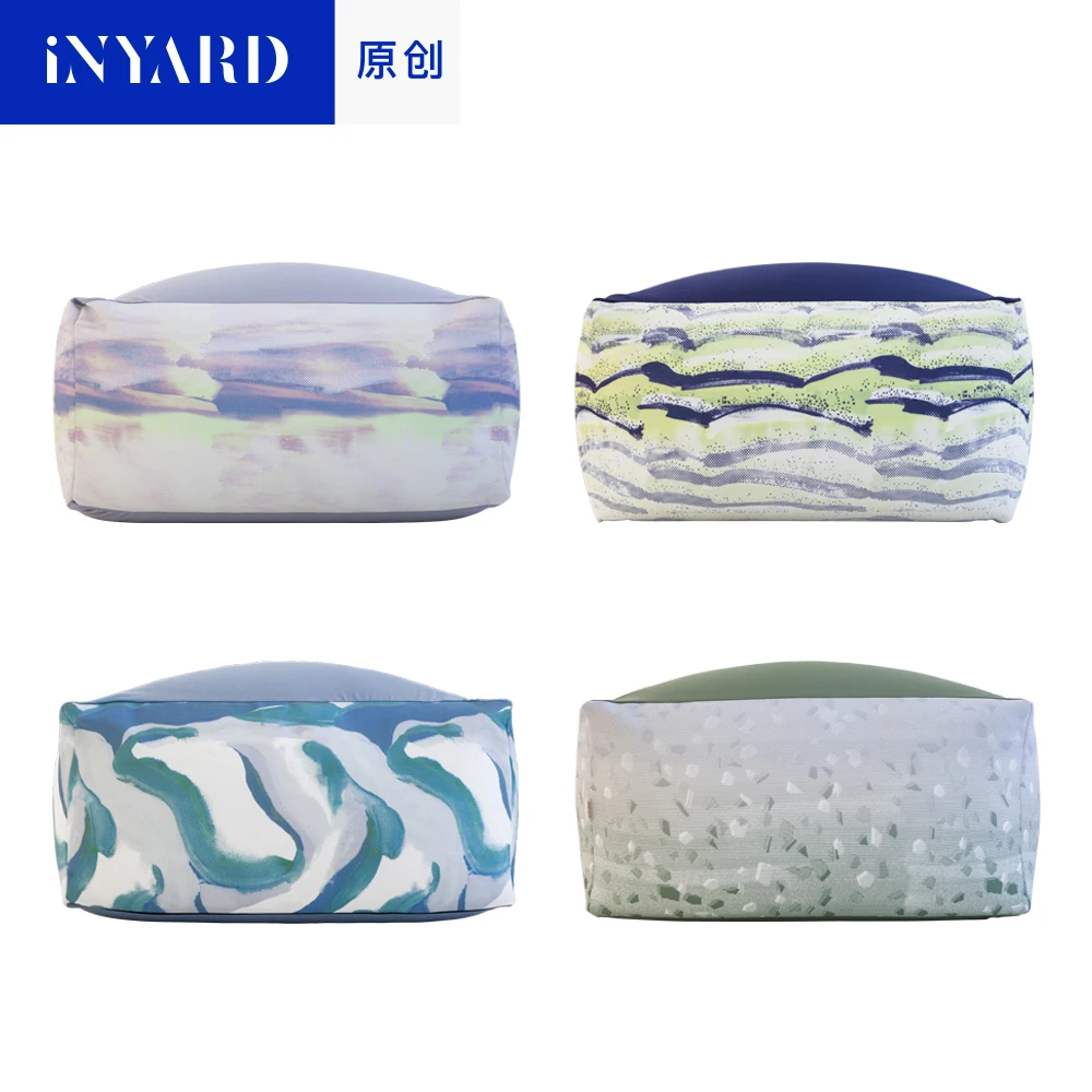 

[InYard original] tofu Bean bag tatami with Carvico environmental protection elastic fabric 4 colors by Rui Feng RCA designer