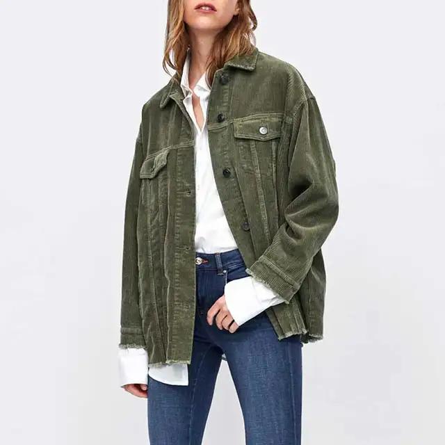 frayed corduroy jacket