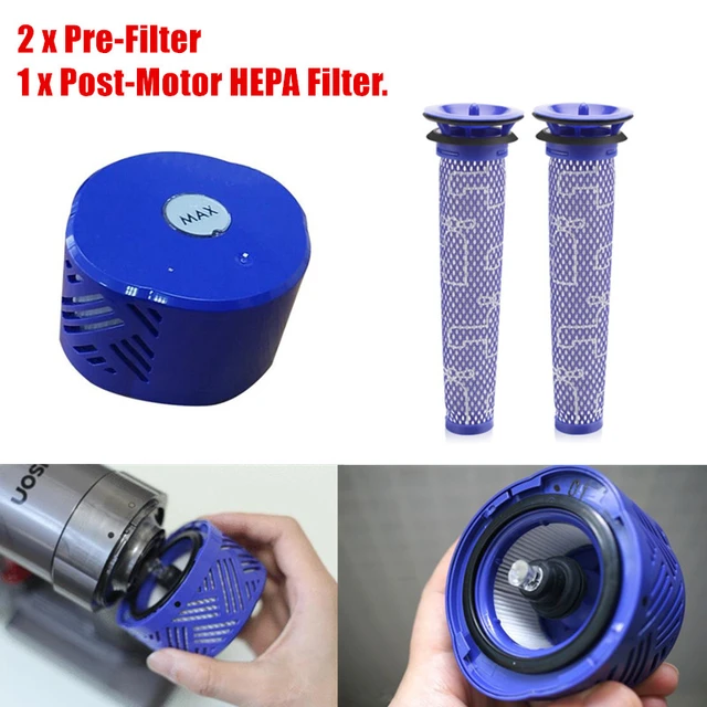 Kit Filtres Pré-Moteur Et HEPA Post-Moteur D'Aspirateur Dyson V6