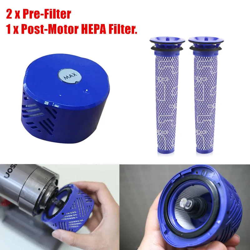 3 шт./компл. набор фильтров HEPA для Dyson V6 DC59 части пылесоса подходят DY 96674101 и