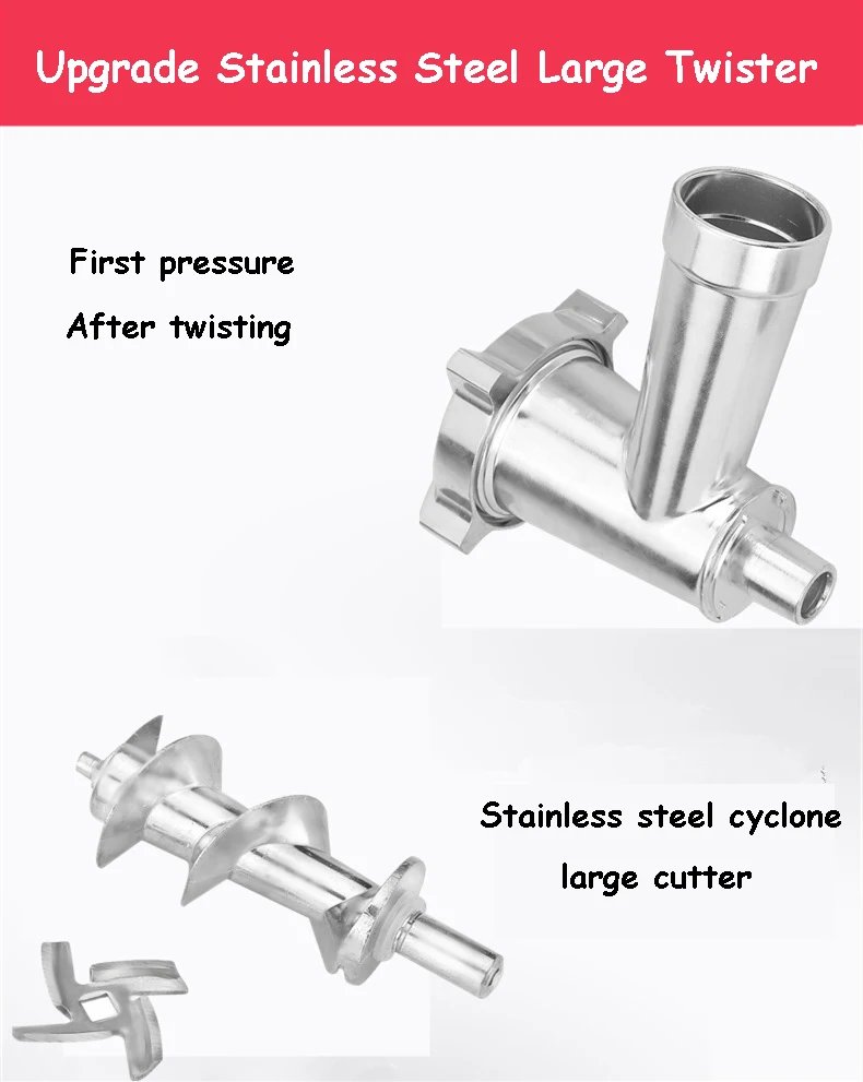 Бытовая мясорубка Коммерческая электрическая Нержавеющая Сталь Многофункциональная клизма скрученный чеснок и Мясорубка MGF