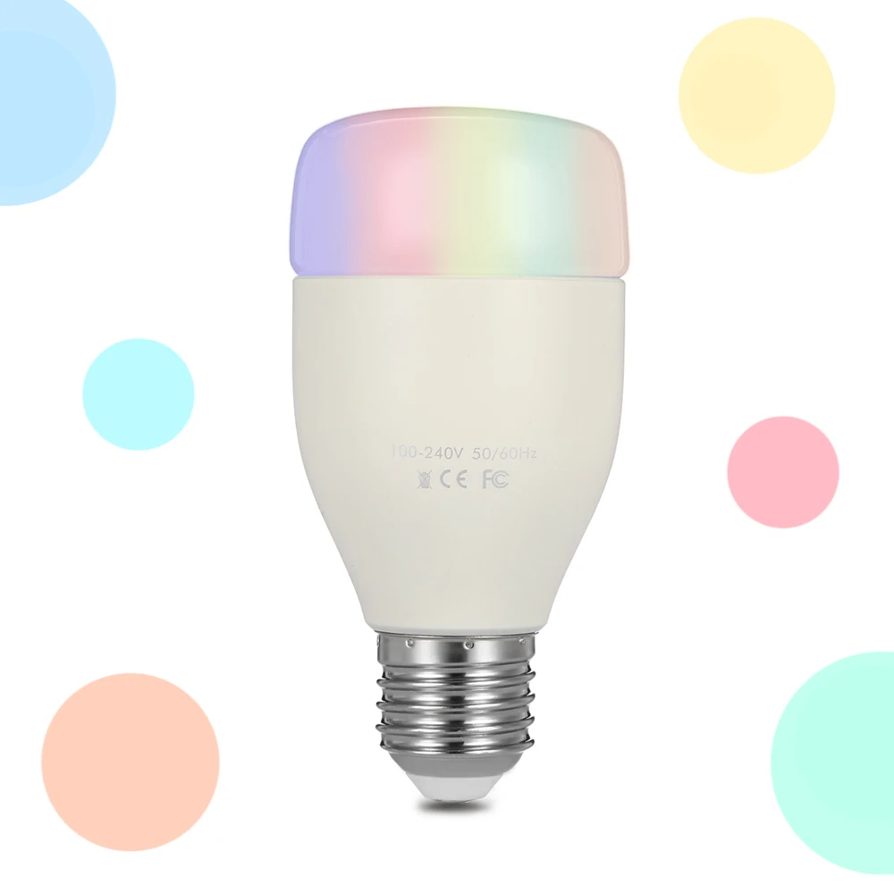 

E27 WiFi Smart Bulb Smartphone Controlled Dimmable Color Changing Music Sync Party Lights Timed RGB LED Bulbs For Bedroom