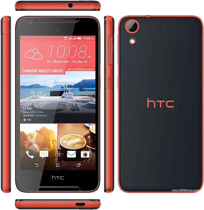 htc Desire 628, dual, 3 Гб ОЗУ, 32 Гб ПЗУ, LTE телефон, четыре ядра, две sim-карты, Android OS, две sim-карты, 13 МП, 5,0 дюймов, отремонтированный телефон