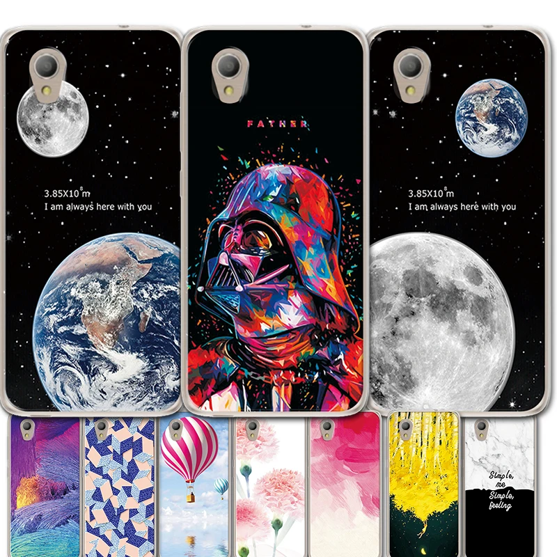 

Candy Color Phone Case For Alcatel 1 5033D 5033A 5033Y 5033X Novelty Landscape Flower TPU Case Cover For Alcatel 5033D Bumper 5