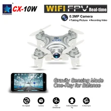 Cheerson CX-10WD Квадрокоптеры Радиоуправляемый Дрон FPV Летающая камера Вертолет с дистанционным управлением гексакоптер игрушки WiFi Дроны с камерой