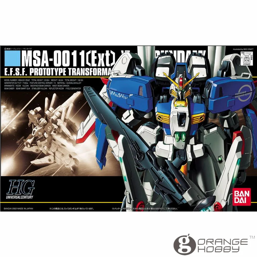 OHS Bandai HGUC 029 1/144 MSA-0011 Ext Ex-S Гандам мобильный костюм сборки модель Наборы