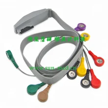 Mortara H12+ holter Recorder кабель 12 каналов с 10 проводами телеметрический кабель