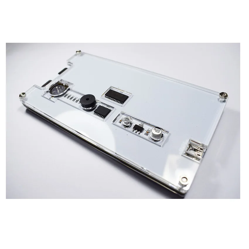 CNIKESIN DIY Kit DS3231 Регулируемый большой размер часы с решетчатым декором электронный